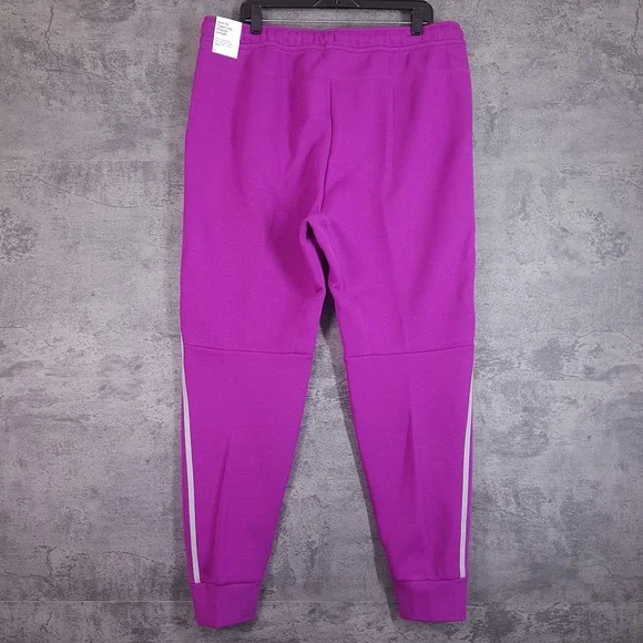 NIKE Tech Fleece Reflective Joggers Mens Size XL Purple Berry Black FZ0762-505 - Picture 2 of 7